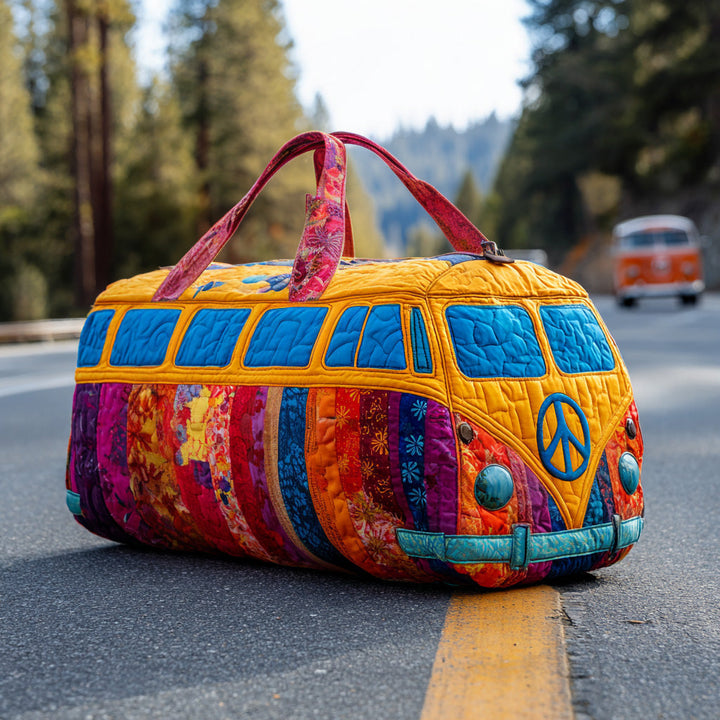 Rainbow Ride Quilted Duffle Bag