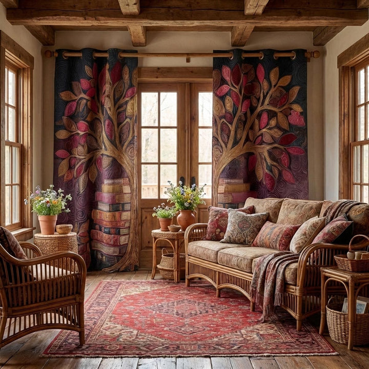 Reading Nook Quilted Curtains