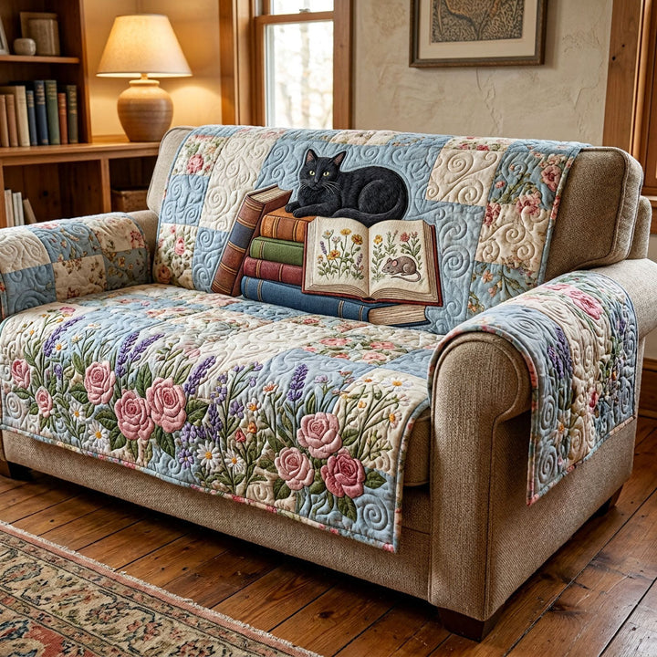 Reading Nook Quilted Sofa Cover