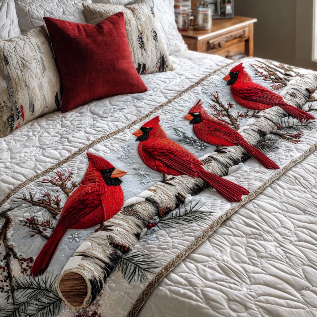 Christmas Quilted Bed Runner