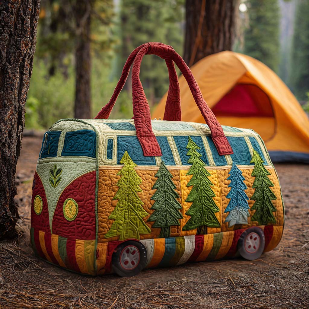 Retro Van Quilted Duffle Bag