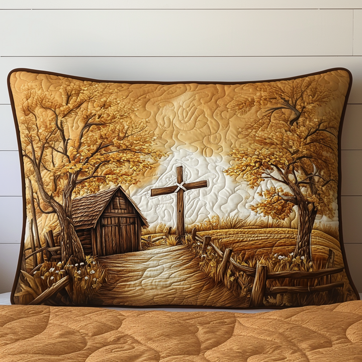 Rustic Grace Quilted Bedding Pillow Case