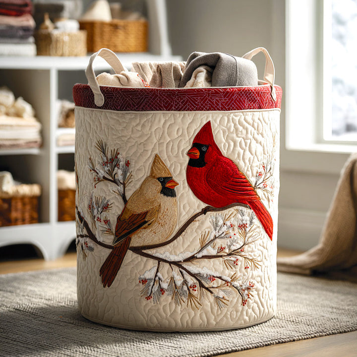 Rustic Companions Quilted Laundry Basket
