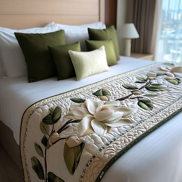 Magnolia Quilted Bed Runner