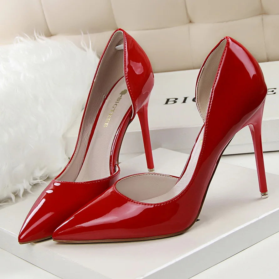 Patent Stiletto Pumps