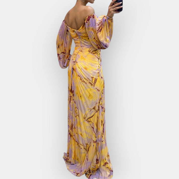 Dress with a slit
