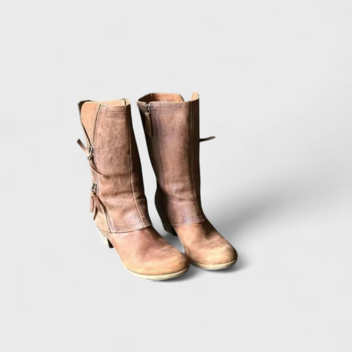 Alma - Vintage mid-calf ankle boots
