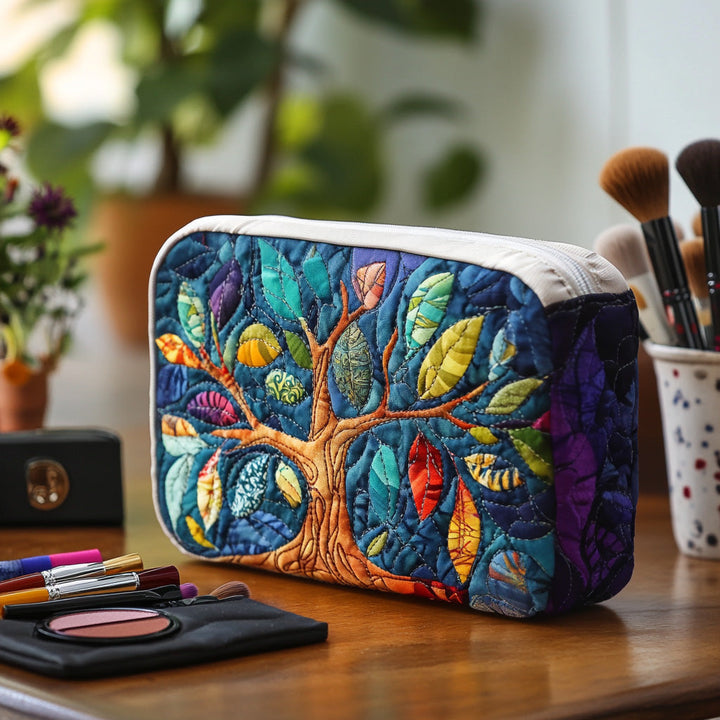Sacred Growth Quilted Makeup Bag