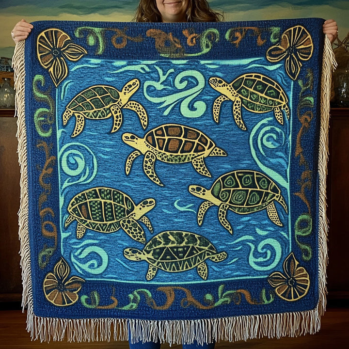 Sacred Sea Woven Sofa Blanket