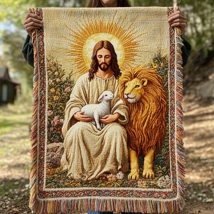 Sacred Threads Woven Sofa Blanket