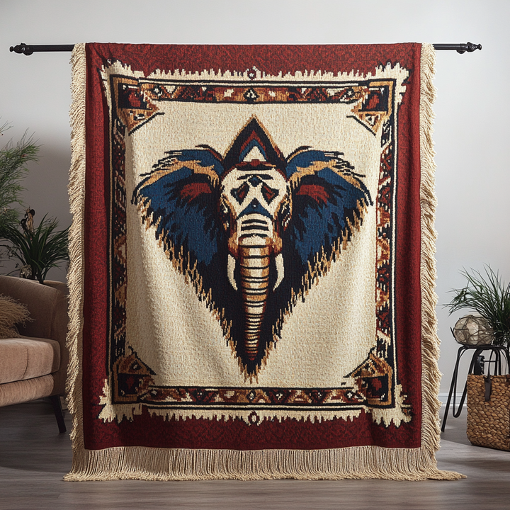 Sacred Trunk Woven Sofa Blanket