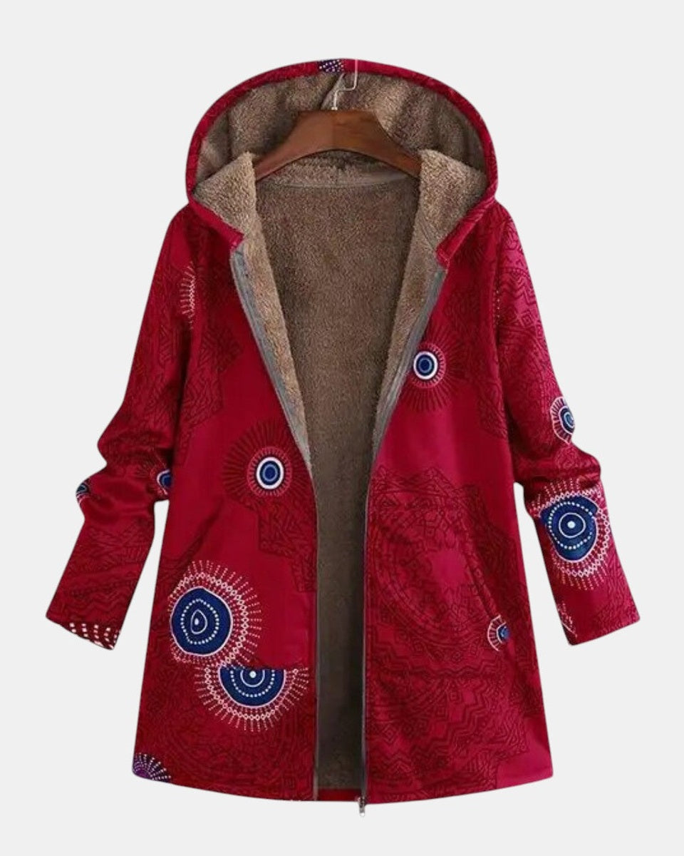 Sage - Tribal Pattern Sherpa Jacket
