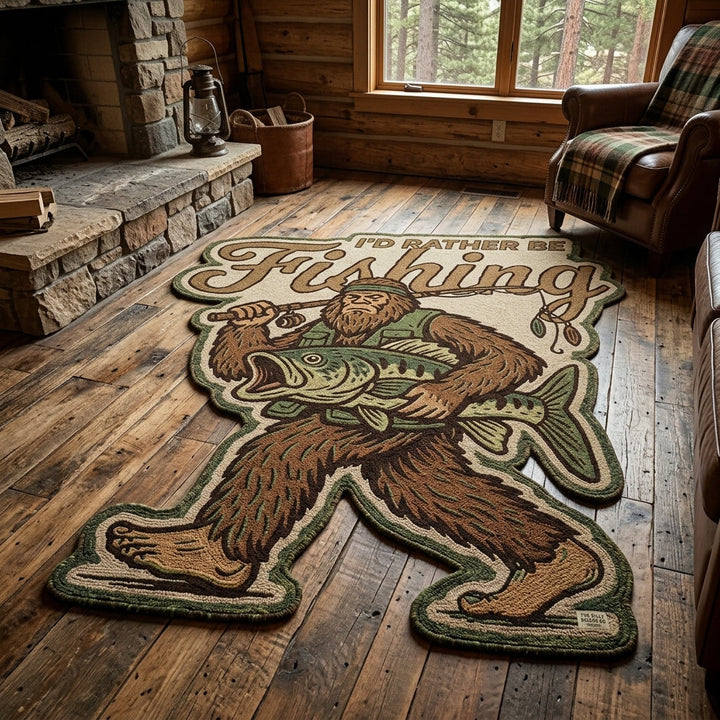 Sasquatch Woods Custom Shape Area Rug