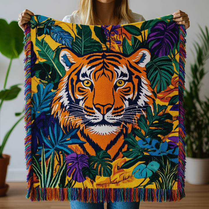 Savage Beauty Woven Sofa Blanket