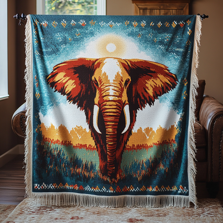 Savanna Guardian Woven Sofa Blanket