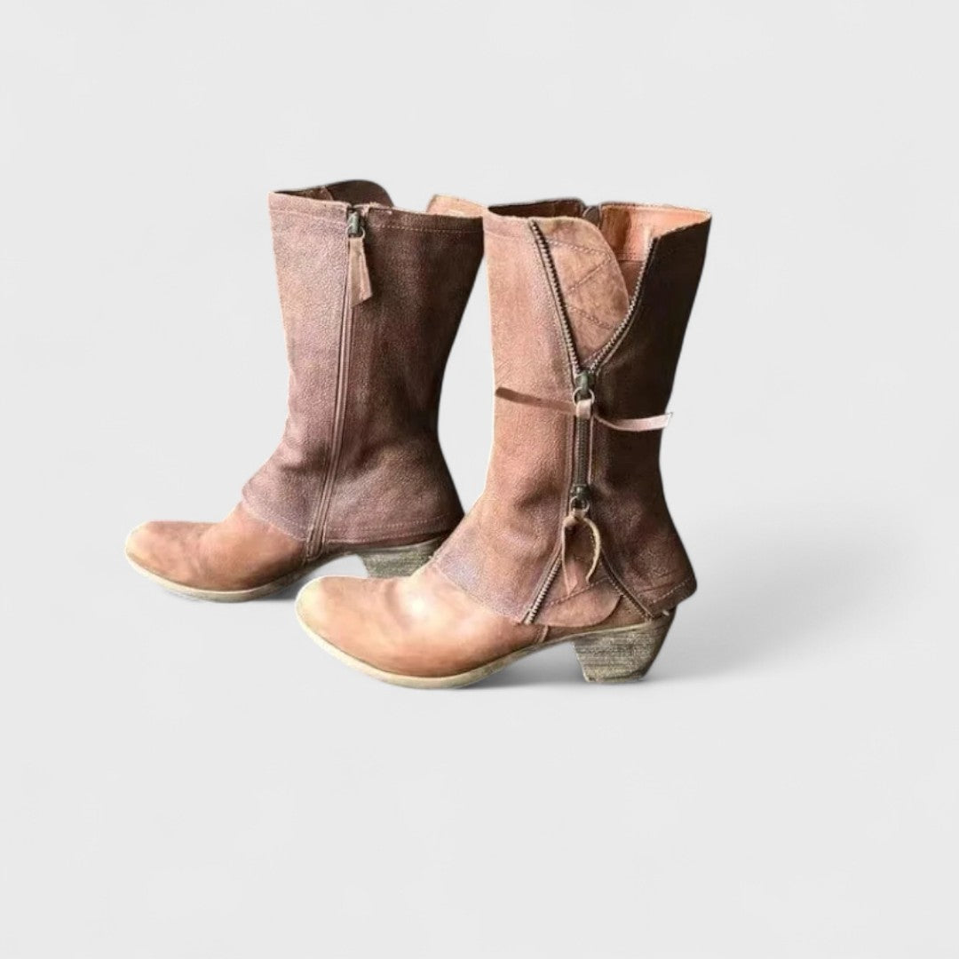 Alma - Vintage mid-calf ankle boots
