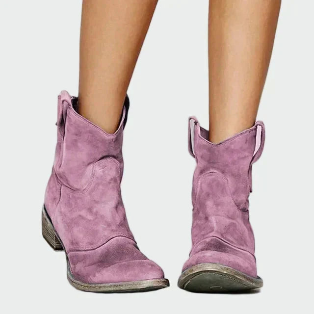 Sára - Retro cowboy style ankle boots