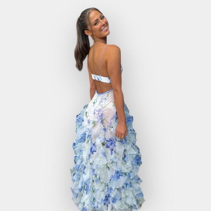 Maxi dress with ruffles