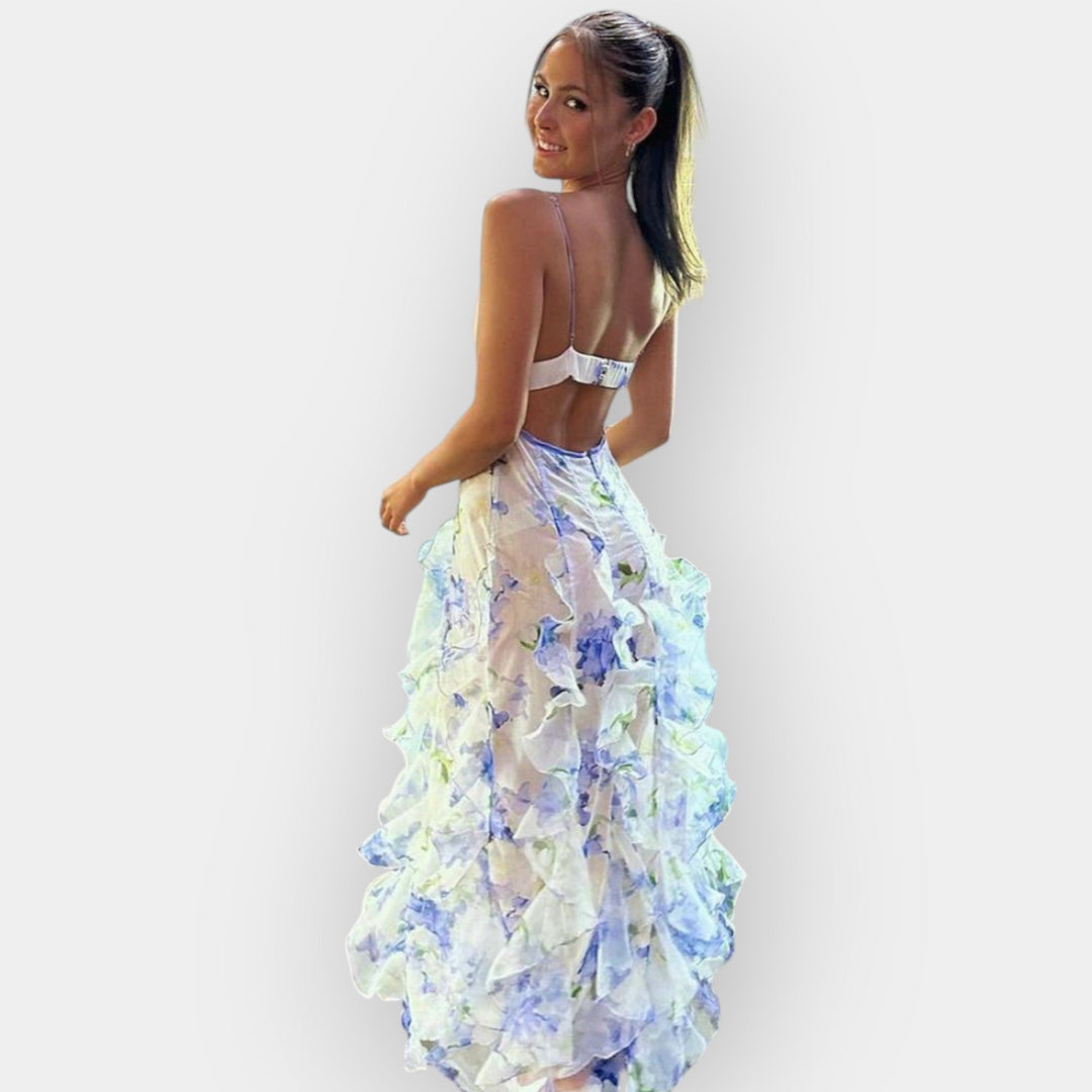 Maxi dress with ruffles