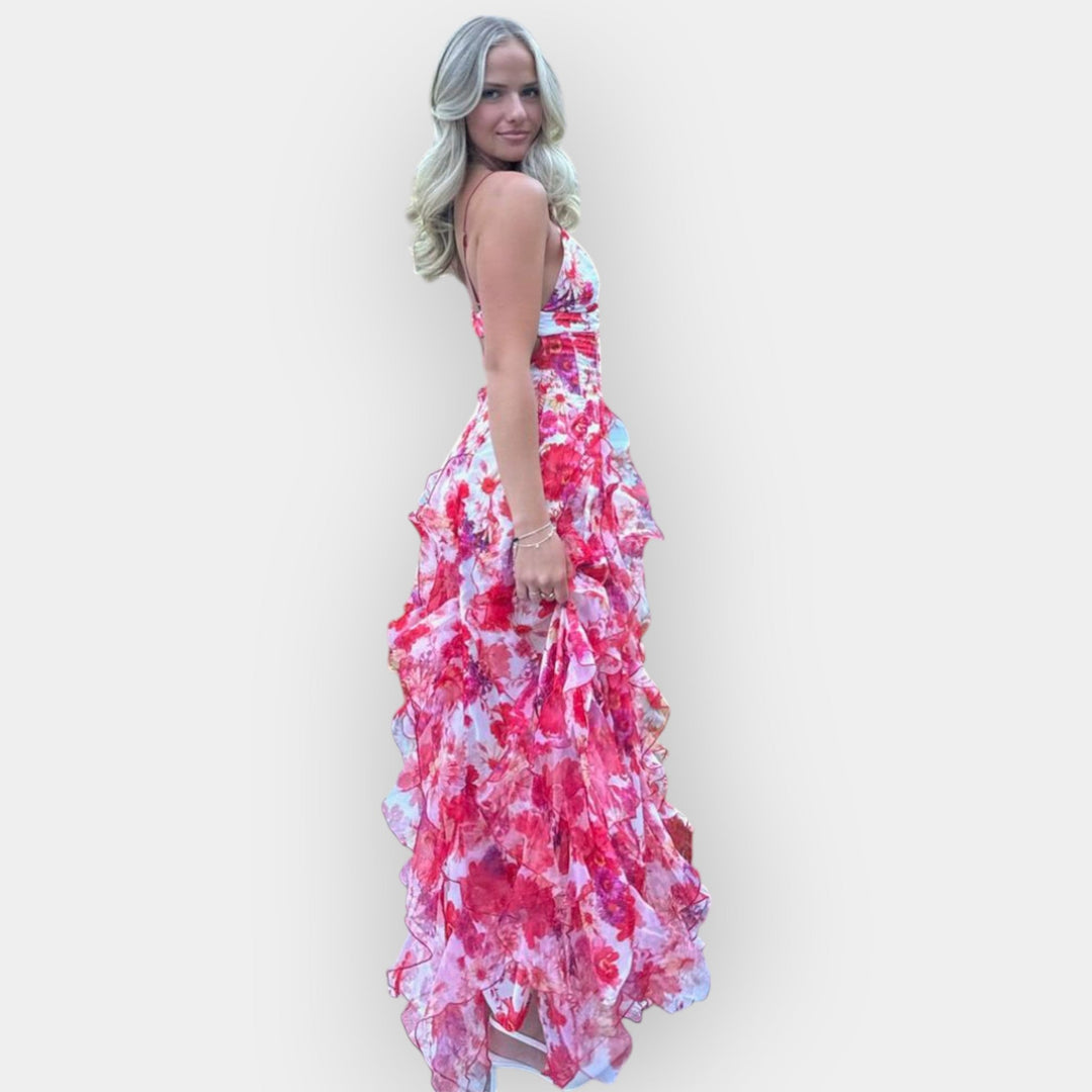 Maxi dress with ruffles