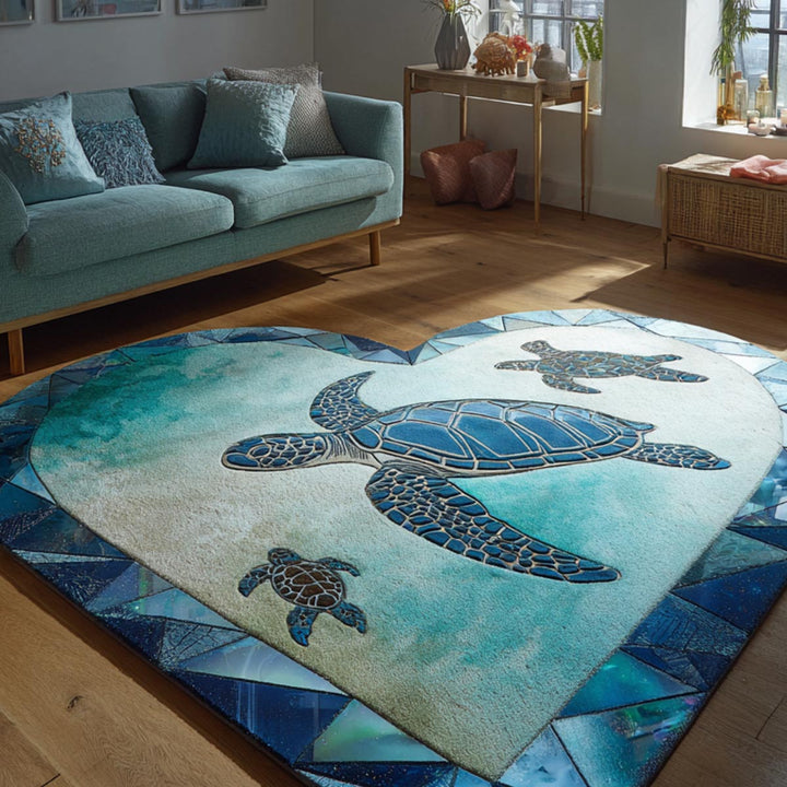 Sea Guardian Custom Shape Area Rug