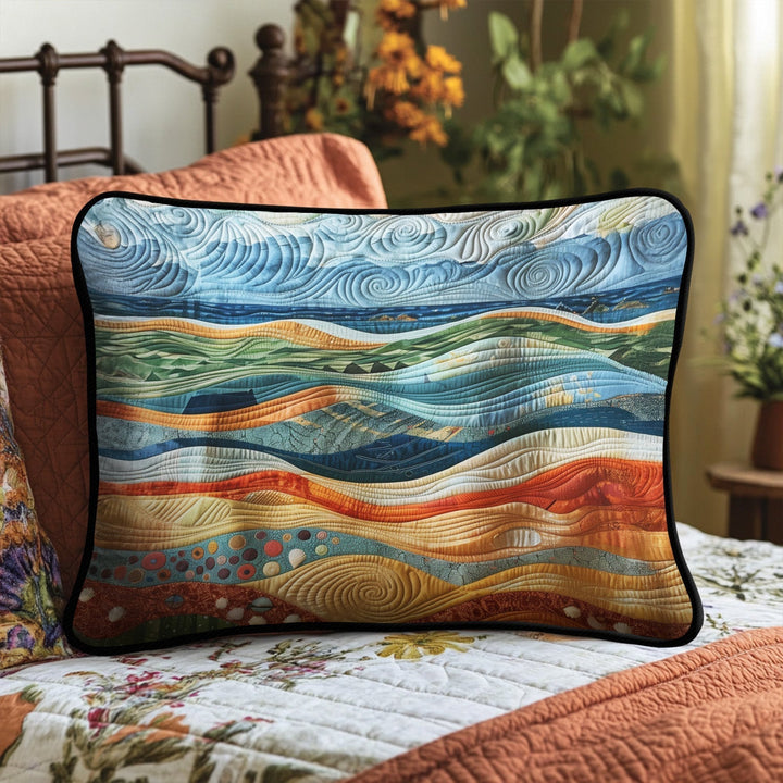 Seafoam Serenity Quilted Bedding Pillow Case