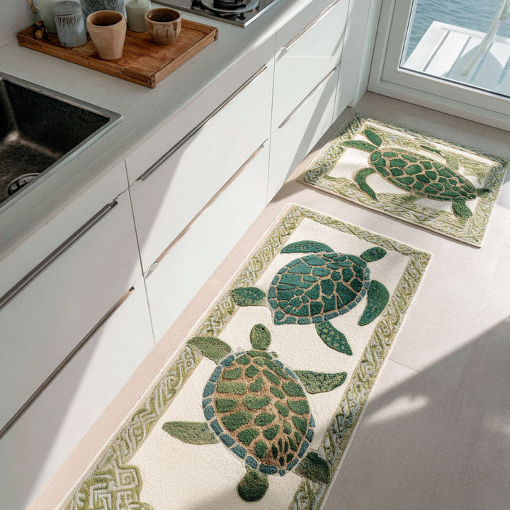 Seagrass Breeze Kitchen Area Rug