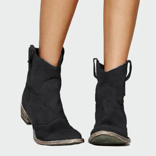 Sára - Retro cowboy style ankle boots