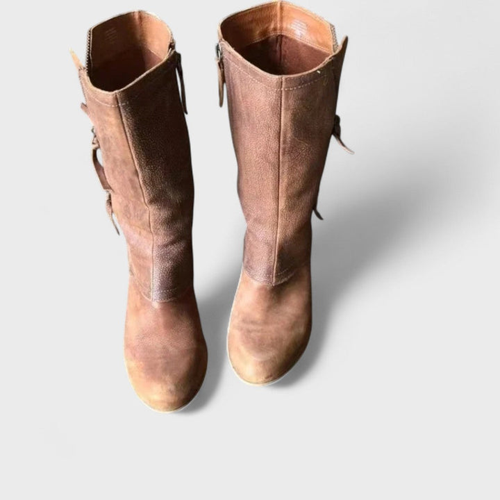 Alma - Vintage mid-calf ankle boots