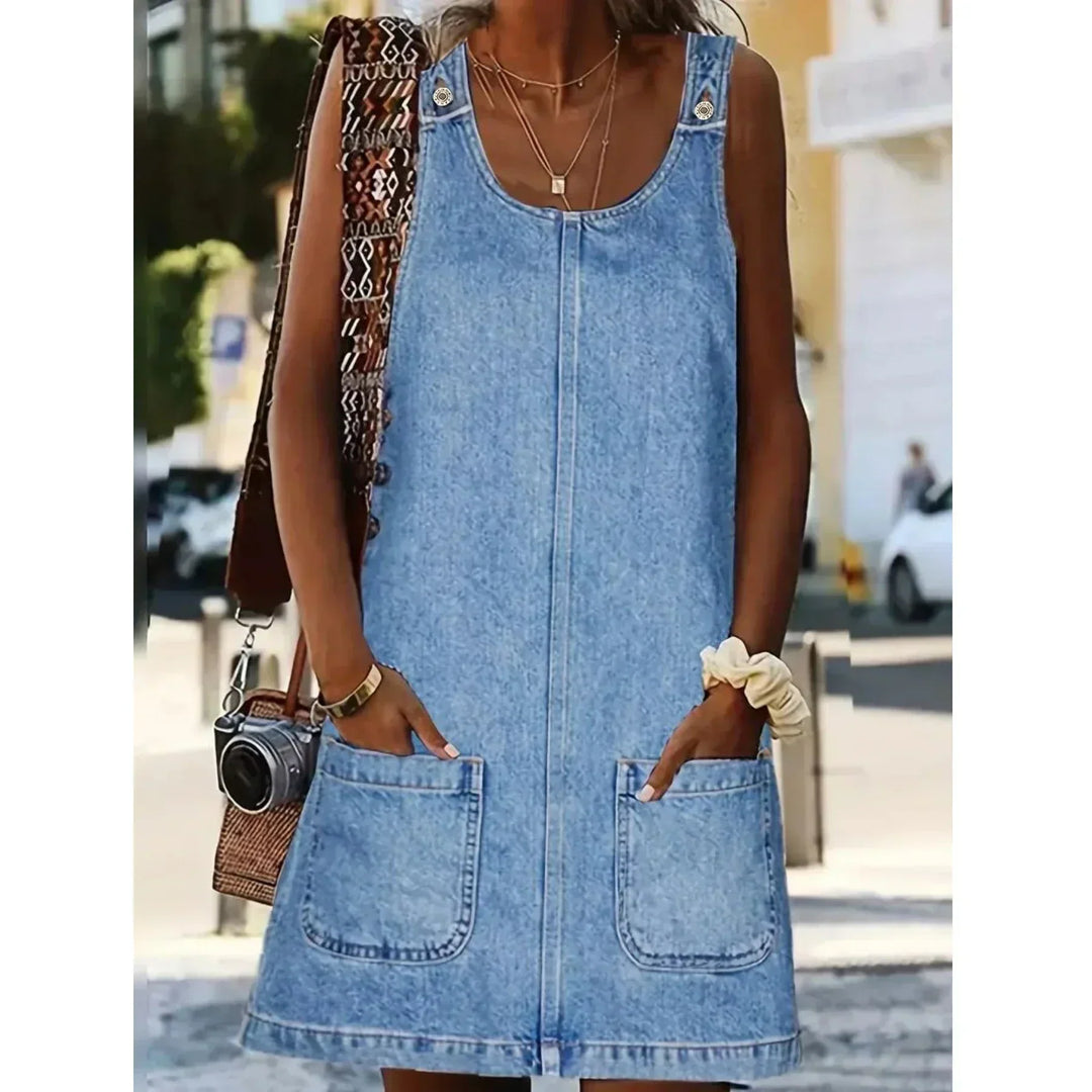Walentyna - Loose Denim Dress