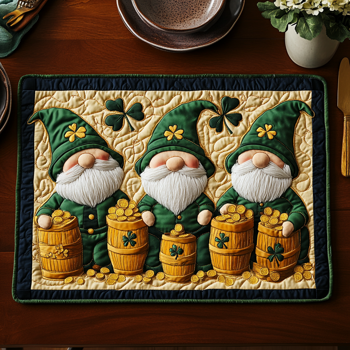Shamrock Glow Quilted Place Mat