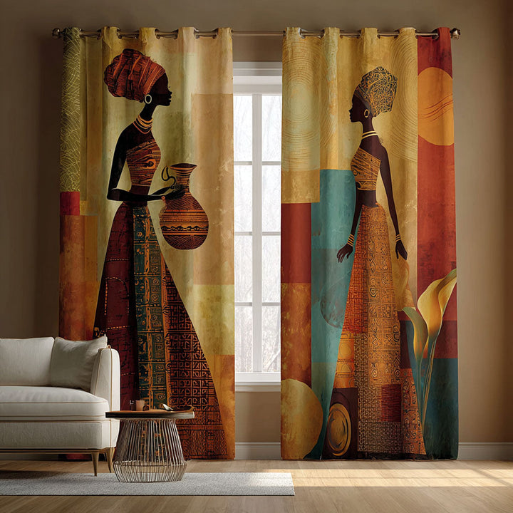 Shared Steps Quilted Curtains