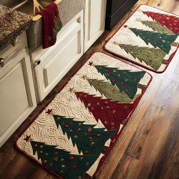 Shimmering Tree Trail Kitchen Area Rug