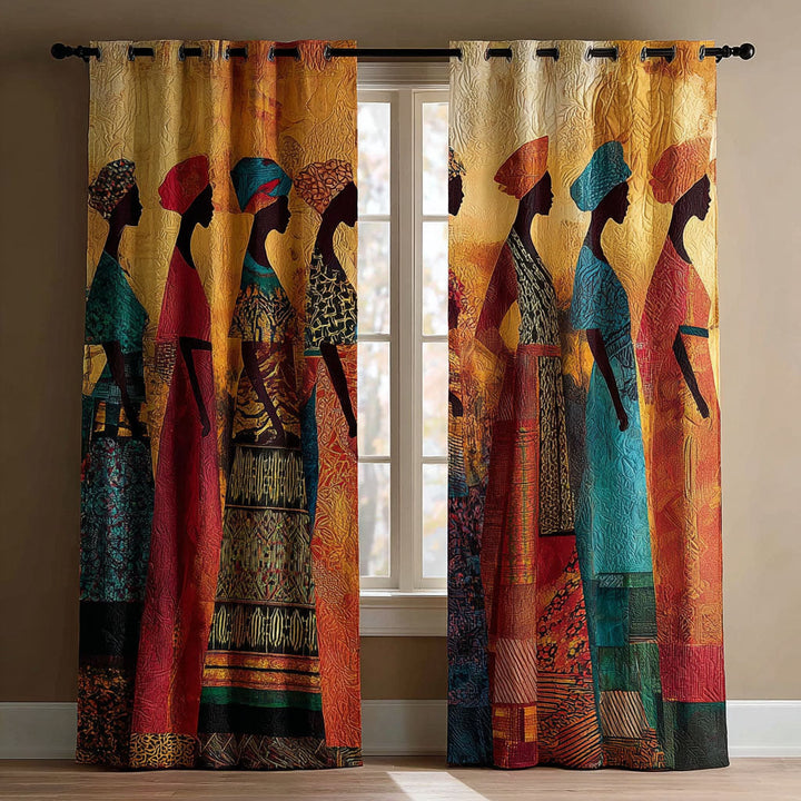 Silent Walk Quilted Curtains