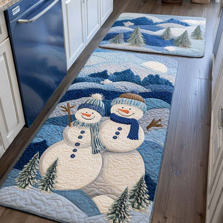 Snow Day Fun Kitchen Area Rug
