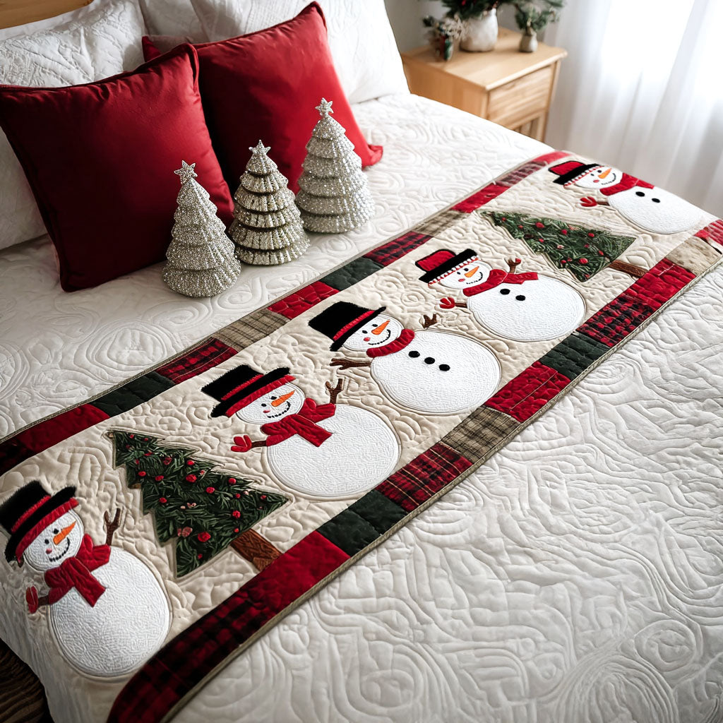 Christmas Quilted Bed Runner