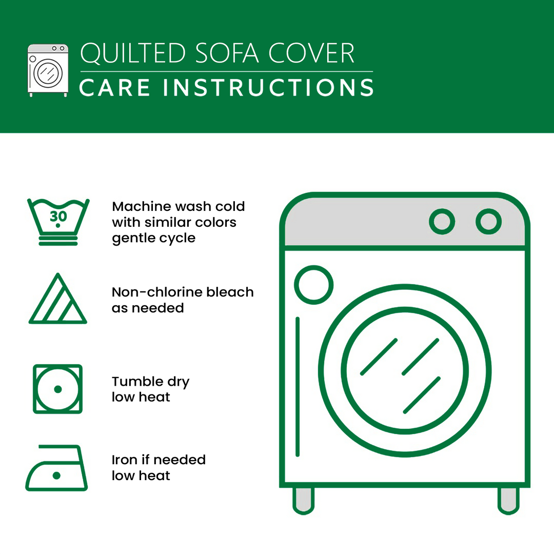 Glacier Penguin Quilted Sofa Cover