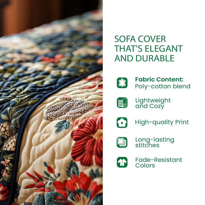 Deer Haven Quilted Sofa Cover