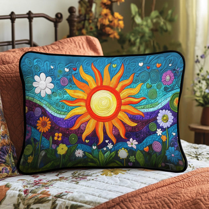 Solar Reverie Quilted Bedding Pillow Case