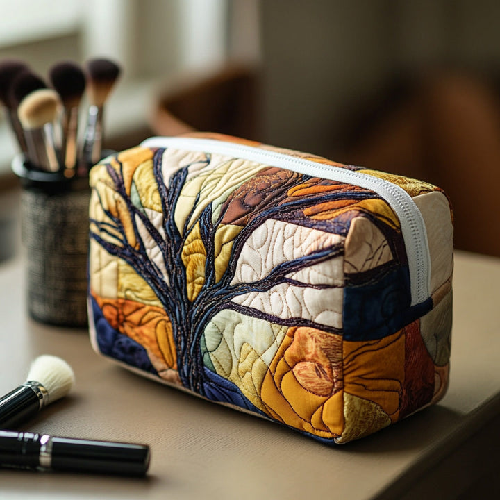 Soul Branches Quilted Makeup Bag