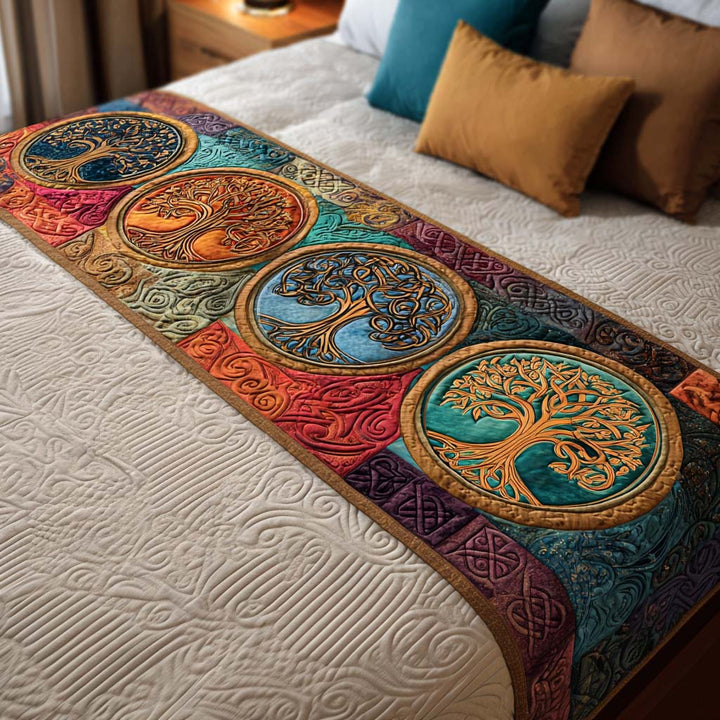Spirit Branches Quilted Bed Runner