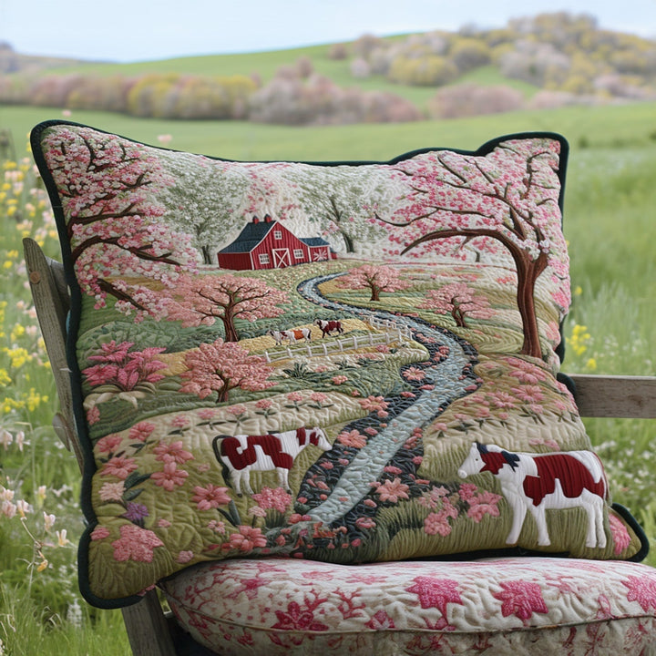 Spring Meadow Quilted Bedding Pillow Case