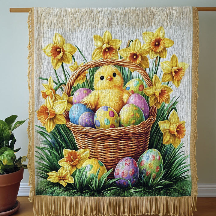 Spring Chick Woven Sofa Blanket