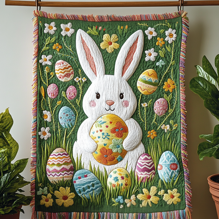 Spring Hues Woven Sofa Blanket