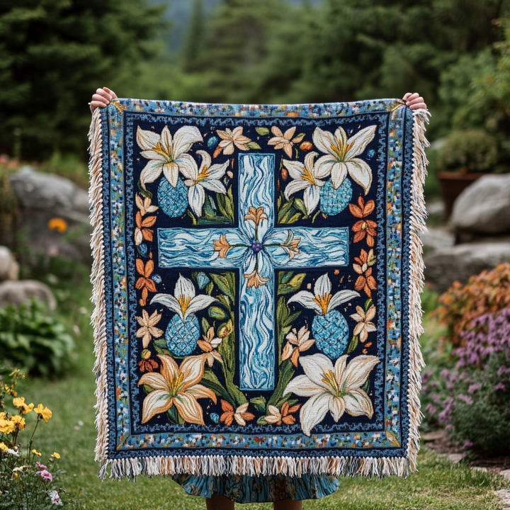 Spring Renewal Woven Sofa Blanket