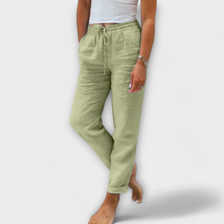Light linen trousers