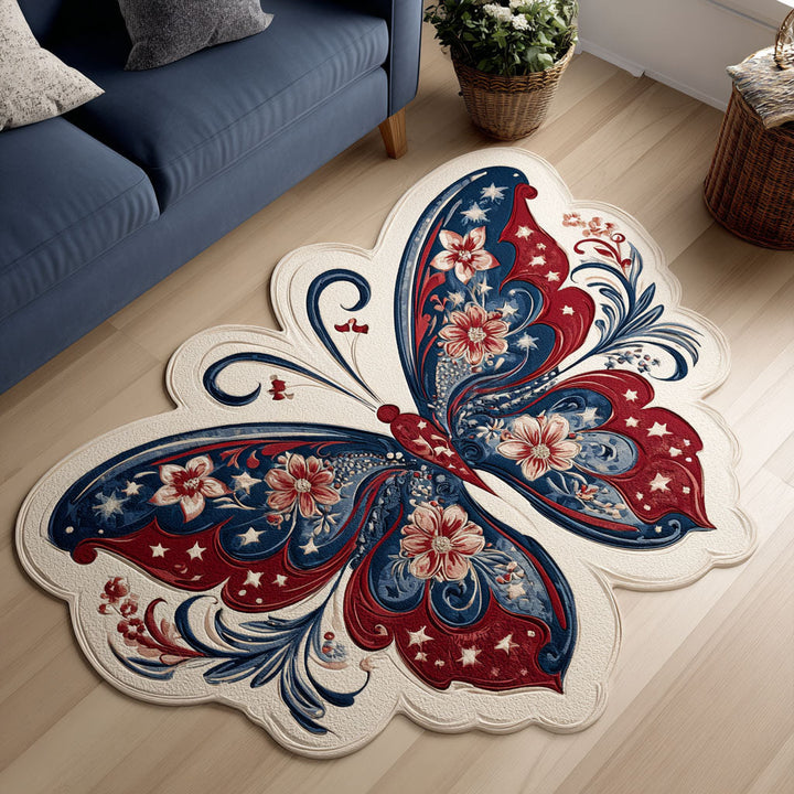Star Bloom Custom Shape Area Rug