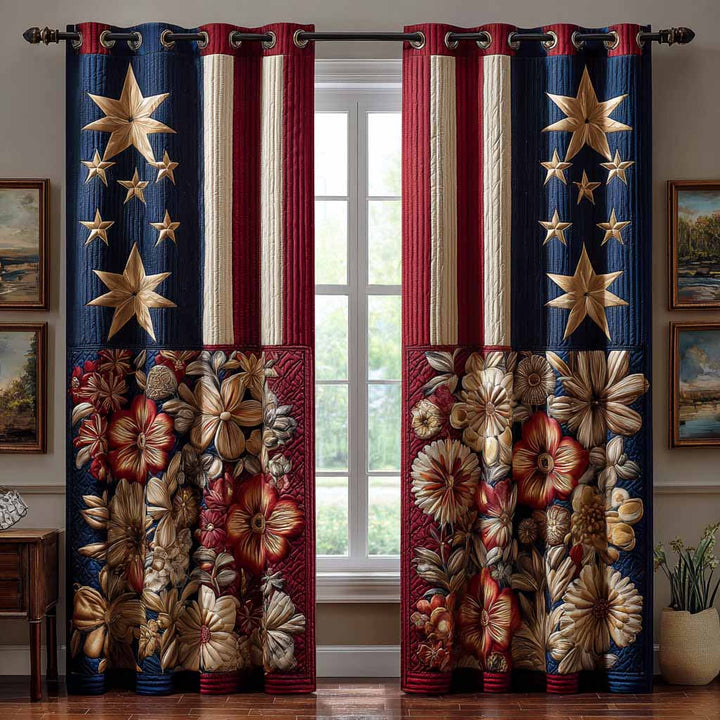 Star Spangled Quilted Curtains
