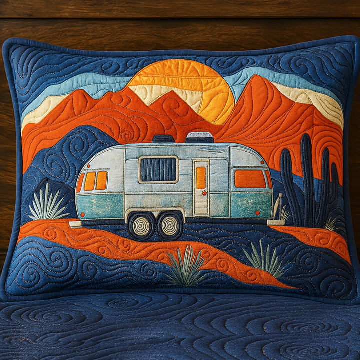 Starry Night Road Quilted Bedding Pillow Case