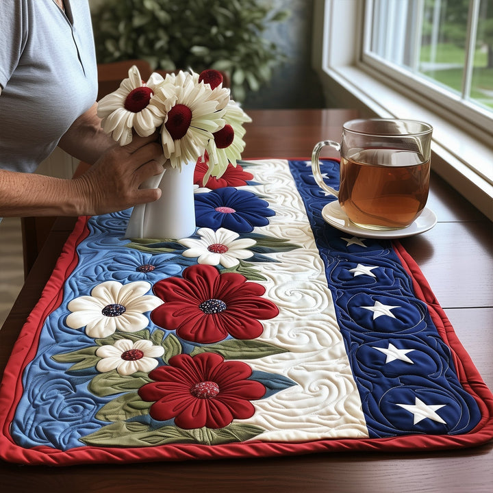 Stars and Stripes Forever Quilted Place Mat